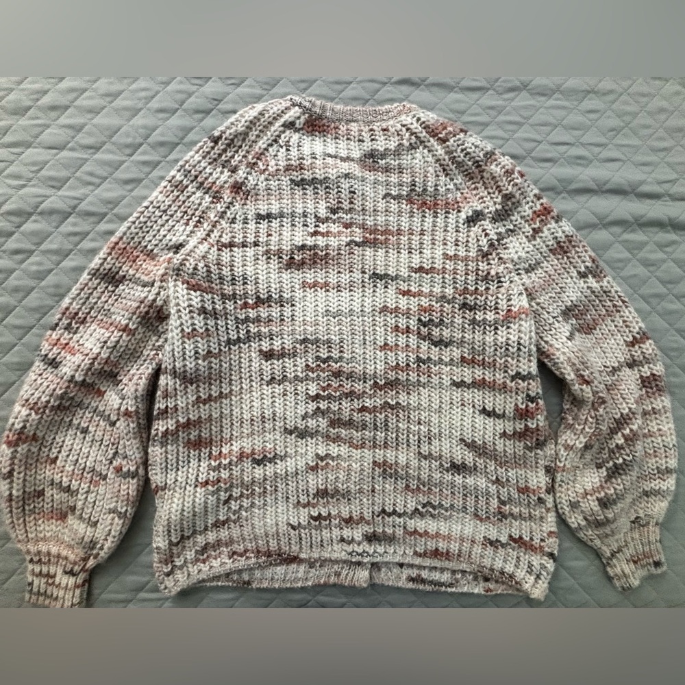 Cozy Multicolor Knit Sweater plus size - Picture 3 of 5
